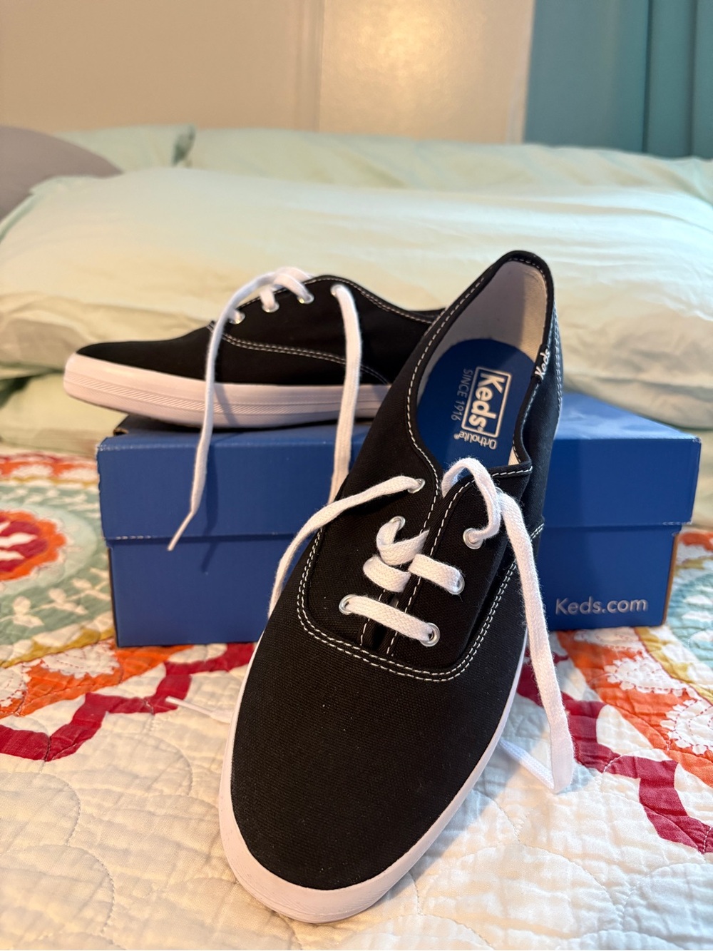 Keds Black Canvas Sneakers Size 9.5